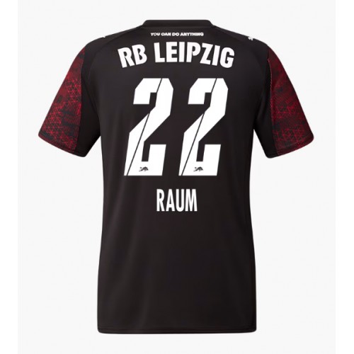 Maglia Calcio RB Leipzig David Raum #22 Terza Divisa 2025-26 Manica Corta